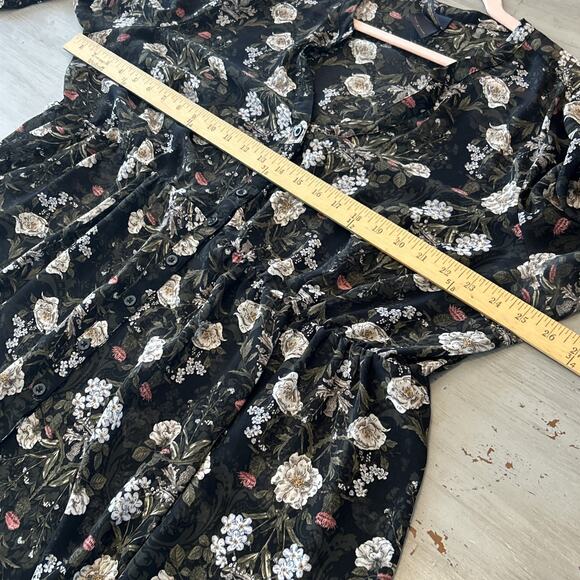 TORRID Outlander Lexie Hi-Lo Babydoll Tunic Sz 2X Sheer Dark Romantic Whimsy - Picture 6 of 9